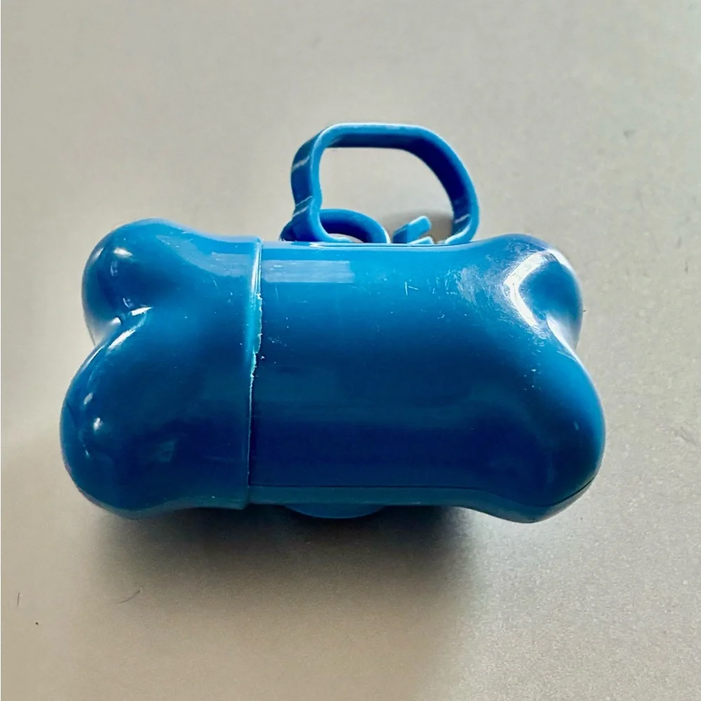 🦴 Blue Bone-Shaped Dog Waste Bag Dispenser 🐾